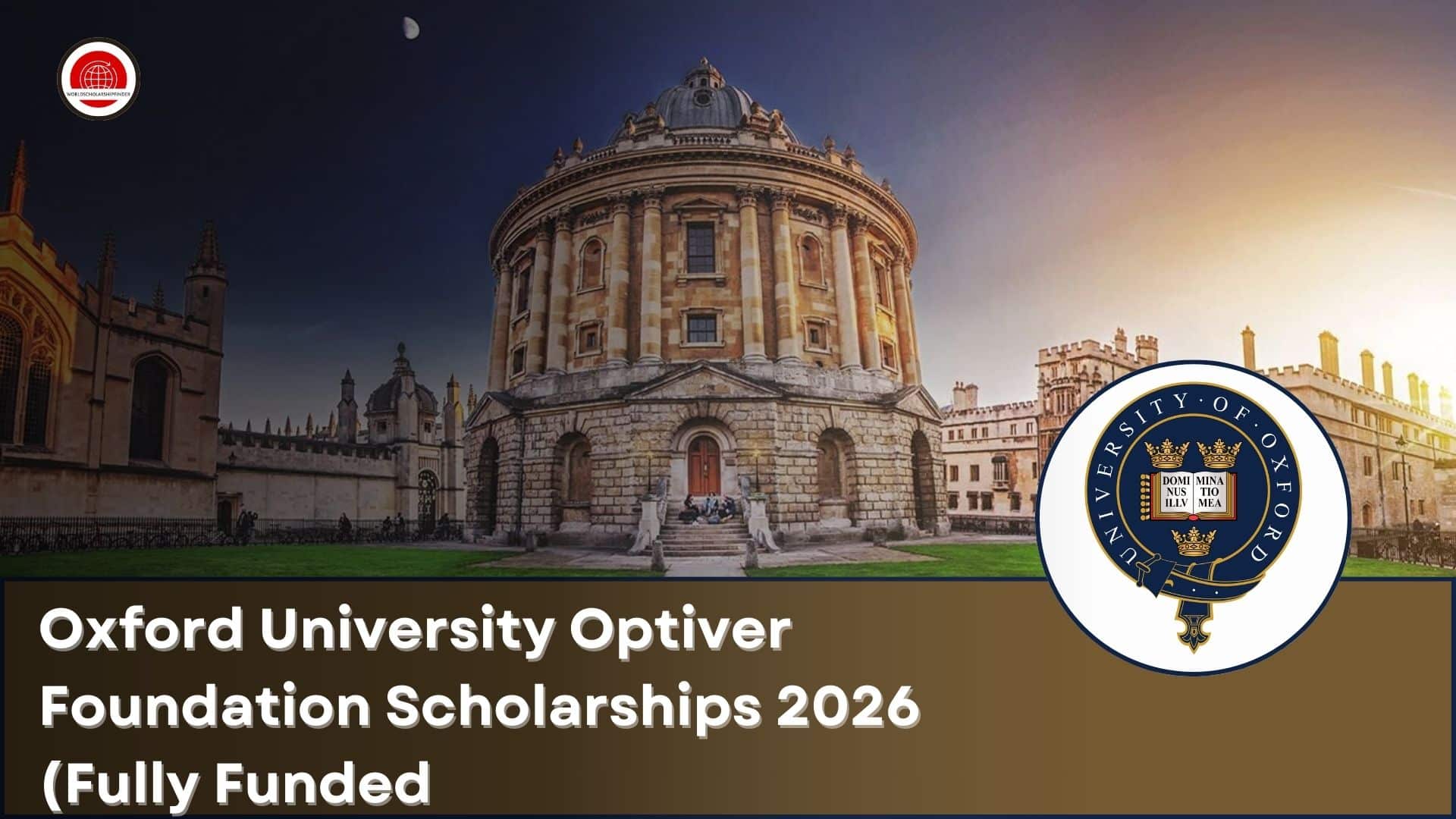 Oxford University Optiver Foundation Scholarships 2026
