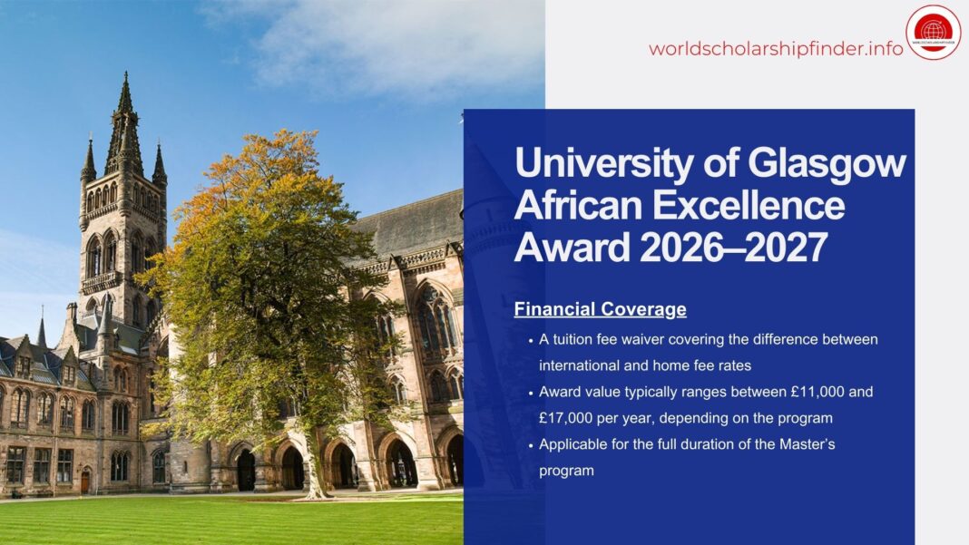 University of Glasgow African Excellence Award 2026–2027