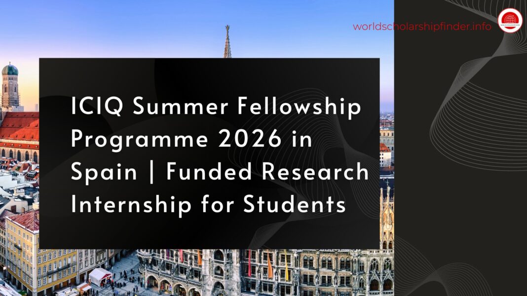ICIQ Summer Fellowship Programme 2026