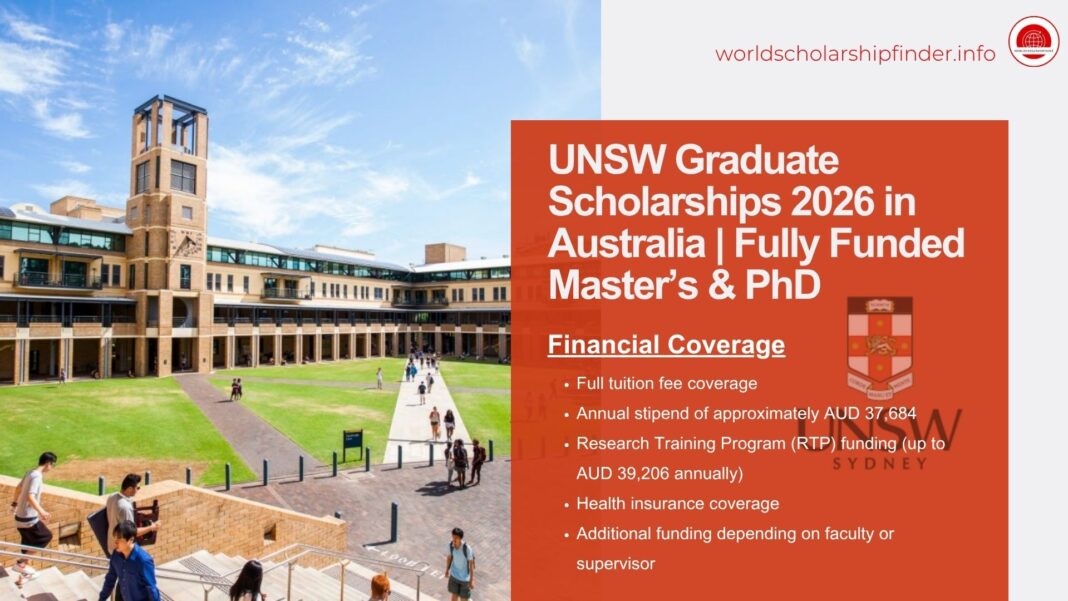 UNSW Graduate Scholarships 2026