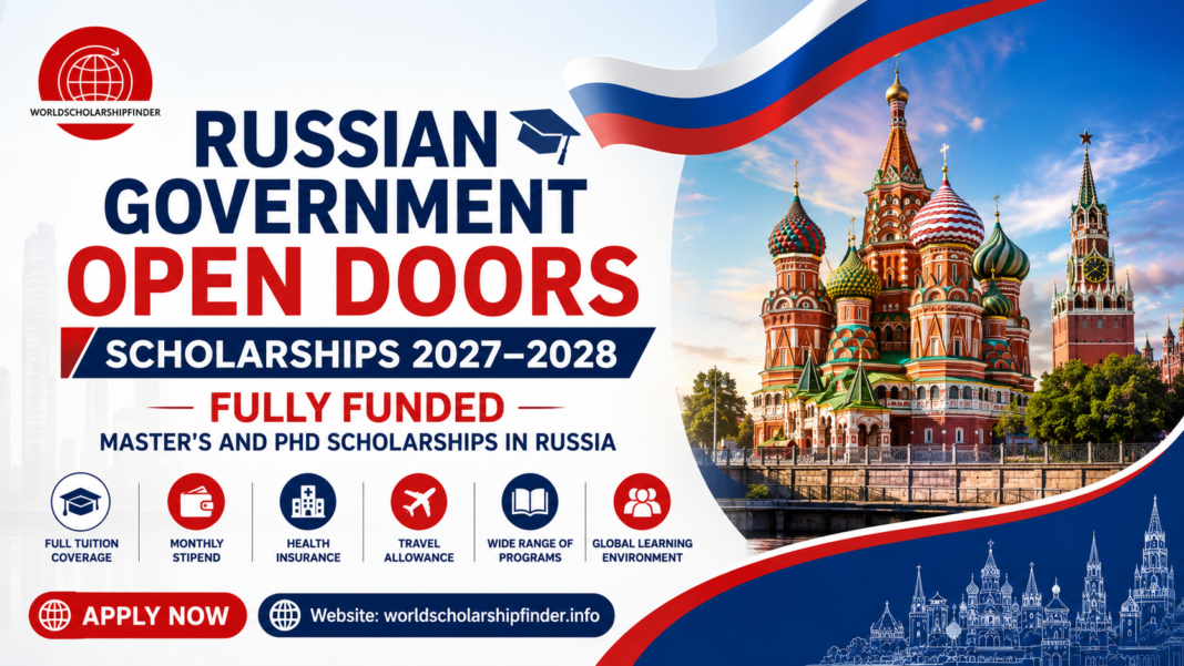 Russian Government Open Doors Scholarships 2027