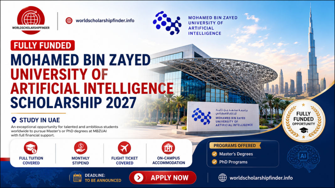 Fully Funded Mohamed bin Zayed University of Artificial Intelligence Scholarship