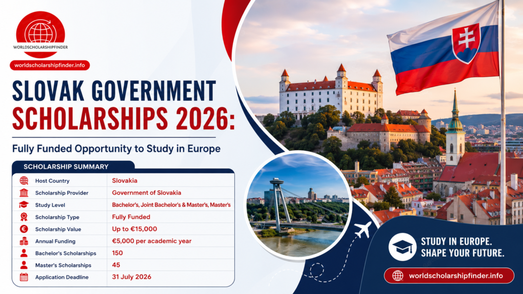 Slovak Government Scholarships 2026
