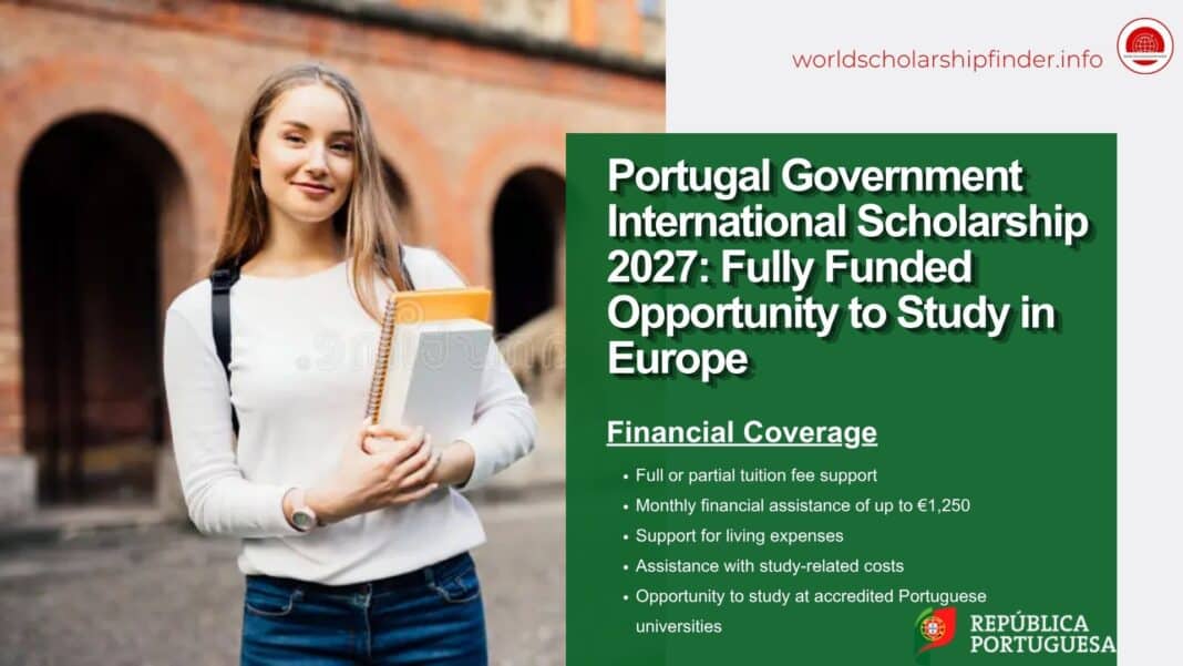 Portugal Government International Scholarship 2027