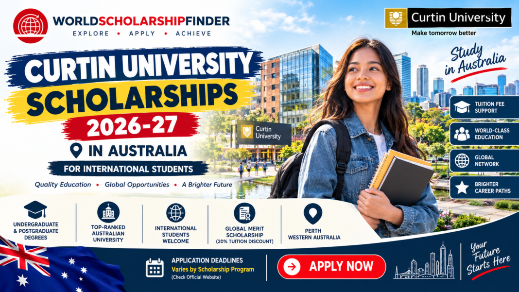 Curtin University Scholarships 2026-27 in Australia for international students