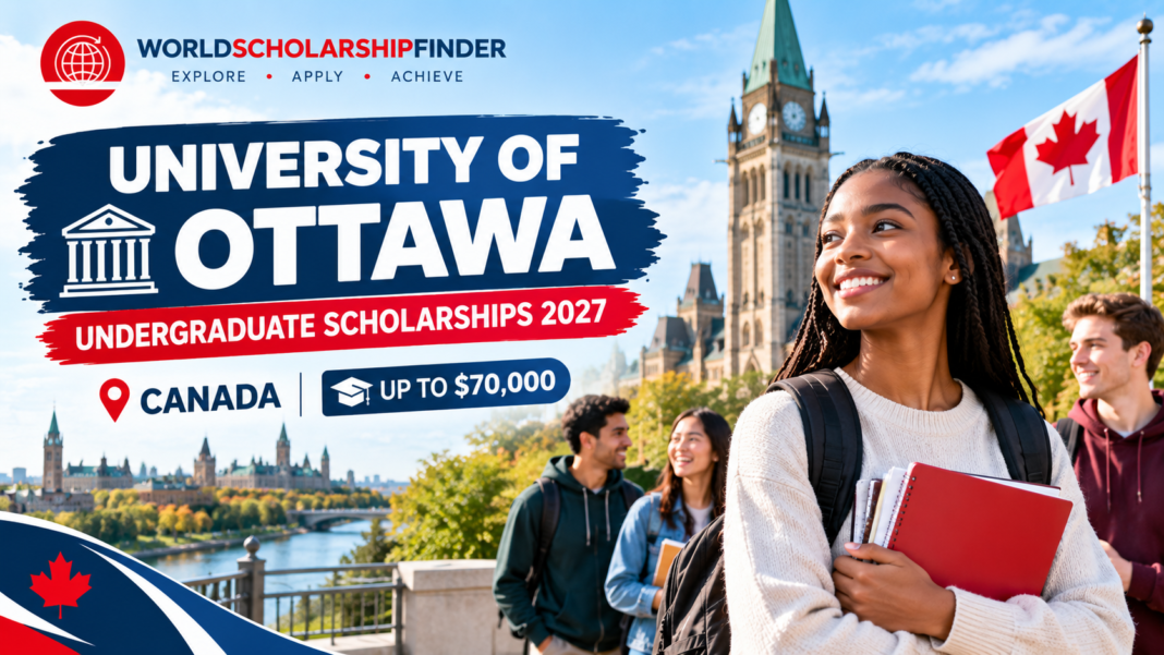 University of Ottawa Undergraduate Scholarships 2027 in Canada for international students