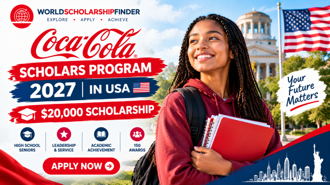 Coca-Cola Scholars Program 2027 $20,000 scholarship in USA