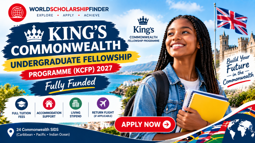 King’s Commonwealth Undergraduate Fellowship 2027 for eligible Commonwealth students